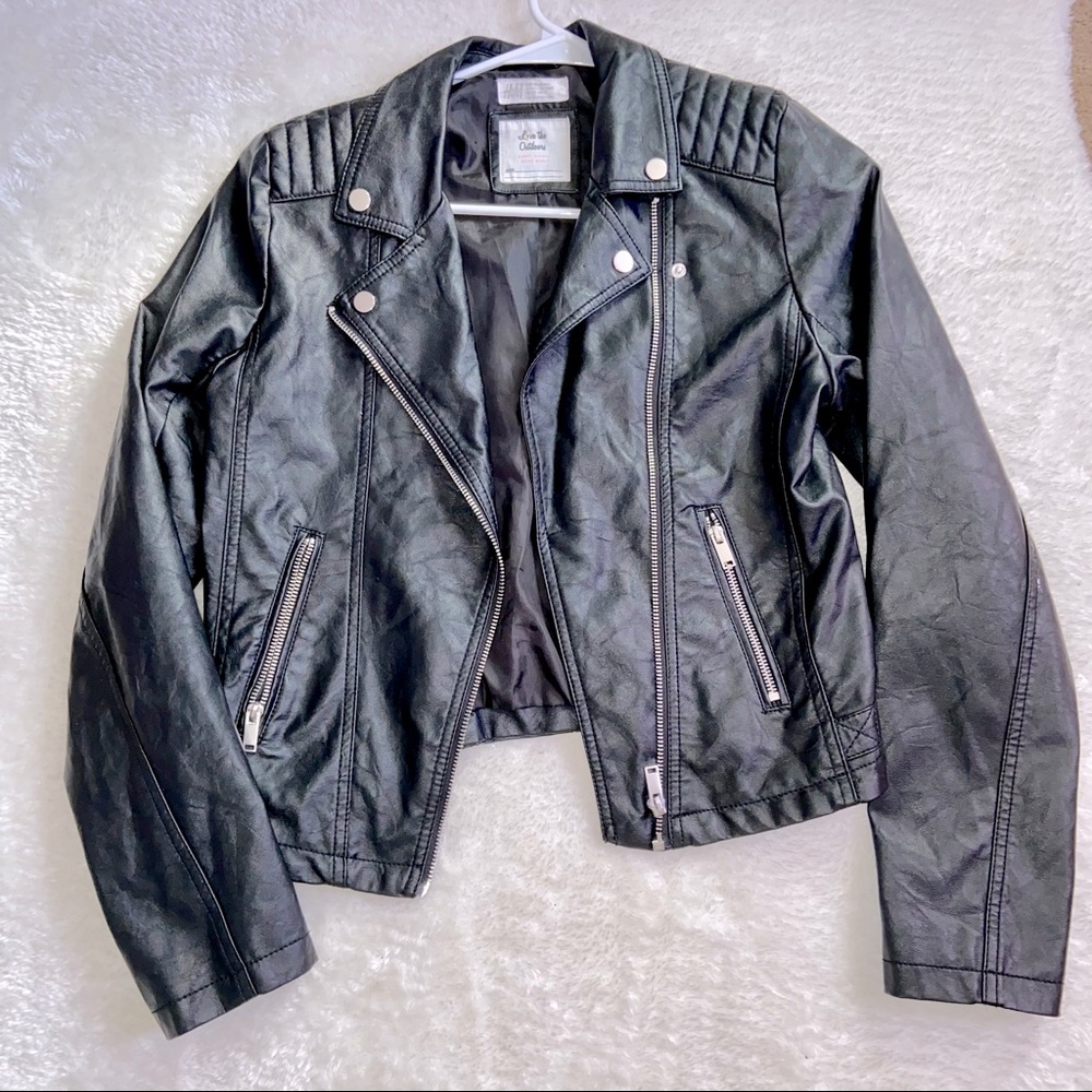 H&M Faux Jean Jacket size M